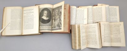 Réunion de 7 volumes in-12 ou in-8 du XVIIIe...
