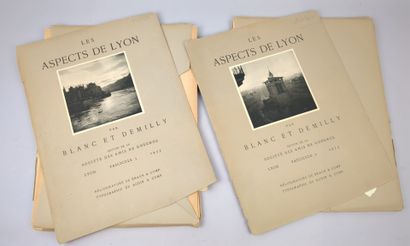 BLANC & DEMILLY. Les aspects de Lyon. 2 portfolios...
