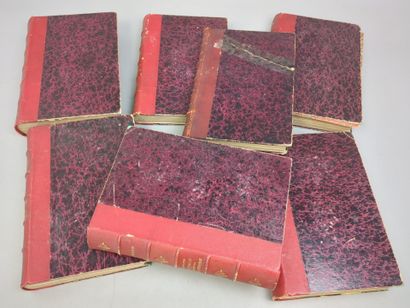 VERNE (Jules) Réunion de 7 volumes grands...