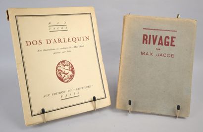 JACOB (Max). Réunion de 2 volumes in-8 brochés...