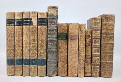 12 volumes reliés du XVIIIe ou du début du...