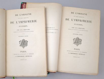 BERNARD (Auguste). De l'origine et des débuts...