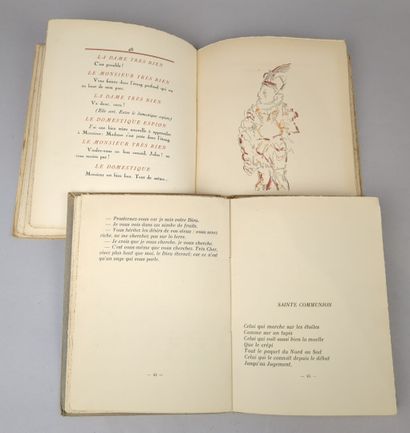 JACOB (Max). Réunion de 2 volumes in-8 brochés...