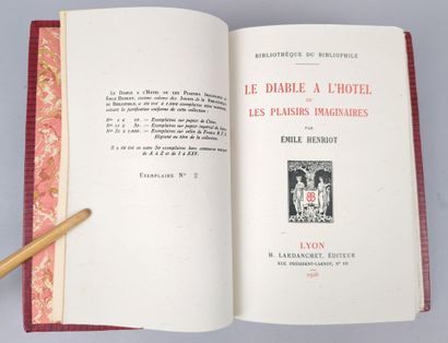 HENRIOT (Émile). Le Diable à l'hôtel ou les...
