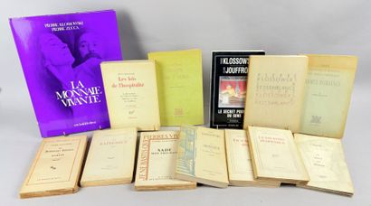 KLOSSOWSKI (Pierre). 13 volumes:

1/ Un si...