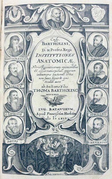 [Médecine] BARTHOLIN (Gaspar). Institutiones...