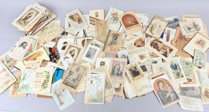 Lot d'images pieuses XIXe ou XXe siècle