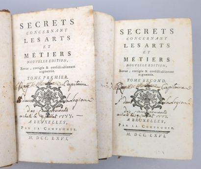 (Anonyme) Secrets concernant les Arts et...