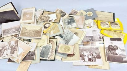 Lot de photographies de la fin du XIXe ou...