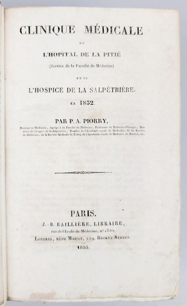 [Médecine] PIORRY (P.A.) Clinique médicale...