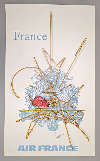 Georges MATHIEU (1921-2012) Air France -...
