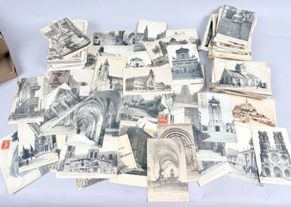Lot de cartes postales anciennes en vrac...