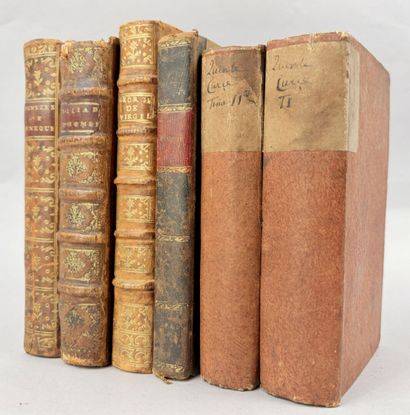 [Classiques Latins ou Grecs] 6 volumes in-12...