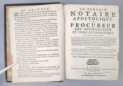 HORRY (Claude). Le parfait notaire apostolique...