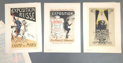 [Maîtres de l'affiche] 5 planches provenant...