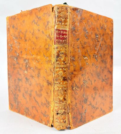 FOUGEROUX DE BONDAROY (Auguste-Denis). Recherches...