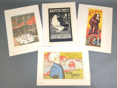 [Maîtres de l'affiche] 4 planches provenant...