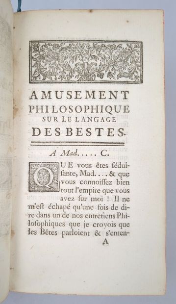 [BOUGEANT, Guillaume-Hyacinthe]. Amusement...
