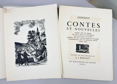 DIDEROT (Denis) Contes et Nouvelles. Paris,...