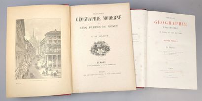 [Géographie] Réunion de 2 volumes in-4 bien...