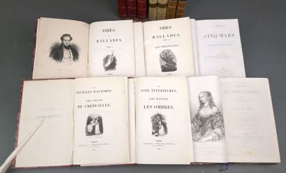 Réunion de 13 volumes in-12 ou in-8 reliés...