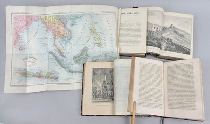 [Voyage] Réunion de 4 volumes in-12 du XIXe...