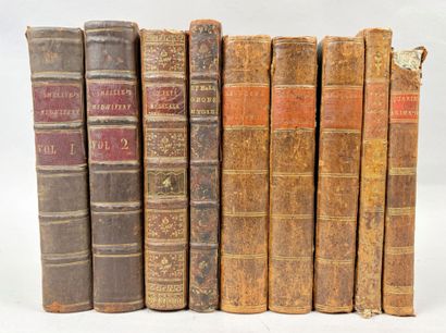 [Médecine] 6 textes en 9 volumes in-8 du...