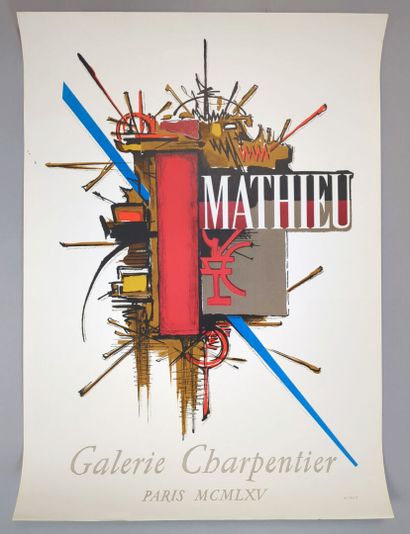Georges MATHIEU (1921-2012). Affiche lithographiée...