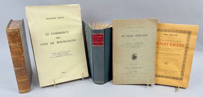 [Agriculture] [Vigne] Réunion de 5 volumes...