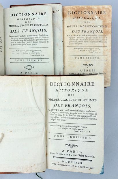 [LA CHESNAY-DES-BOIS (Aubert de)]. Dictionnaire...