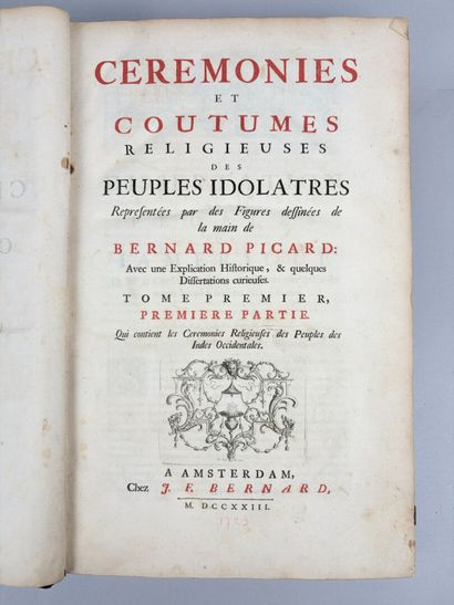 PICARD (Bernard). Cérémonies et coutumes...