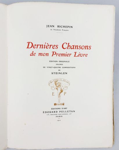 RICHEPIN (Jean). Dernières Chansons de mon...