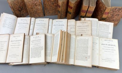 PLUTARQUE. Oeuvres traduites du grec par...