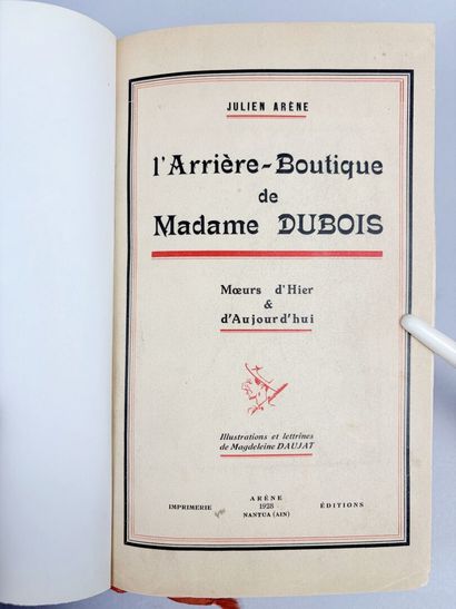 [Ain] [Bresse] ARENE (Julien). L'Arrière-Boutique...