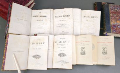 Réunion de 13 volumes in-12 ou in-8 reliés...