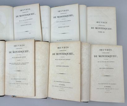 MONTESQUIEU (Charles de Secondat de la Brède...