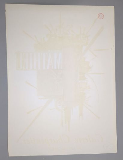 Georges MATHIEU (1921-2012). Affiche lithographiée...