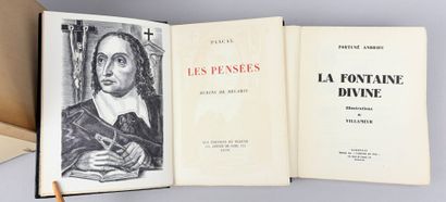 Réunion de 4 illustrés modernes:

1/ LA FONTAINE...