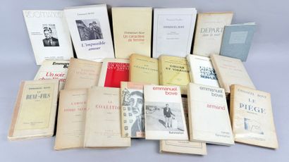 BOVE (Emmanuel). 21 volumes in-12 ou in-8...