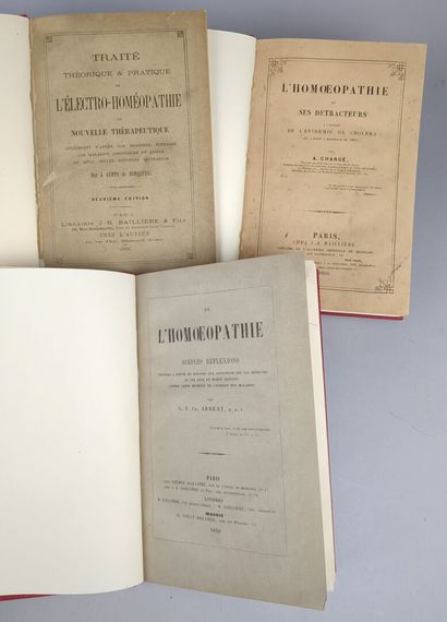 [Médecine] [Homéopathie] Réunion de 3 volumes...