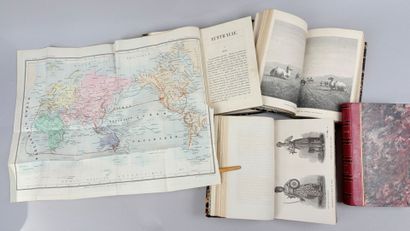 [Voyage] Réunion de 4 volumes in-12 du XIXe...