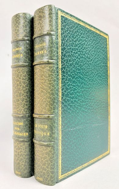 JAMMES (Francis). Réunion de 2 volumes in-8...
