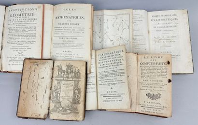 [Mathématiques] Réunion de 6 volumes in-12...
