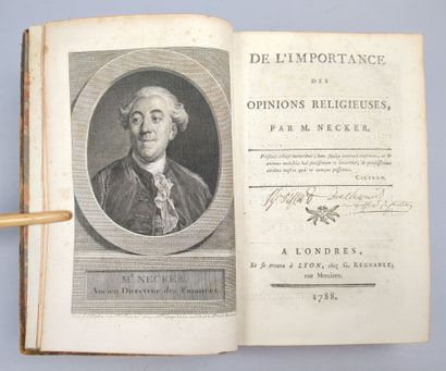 NECKER (Jacques). De l'importance de la morale...