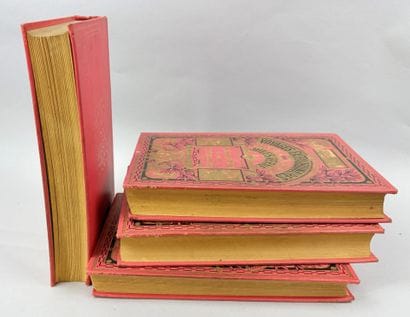 VERNE (Jules). Réunion de 4 volumes in-8...