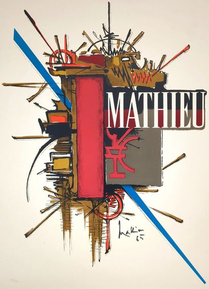 Georges MATHIEU (1921-2012). Lithographie...