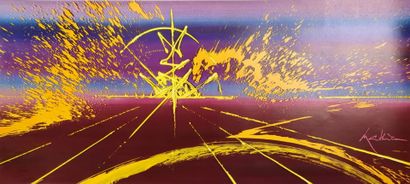Georges MATHIEU (1921-2012). Affiche Côtes...