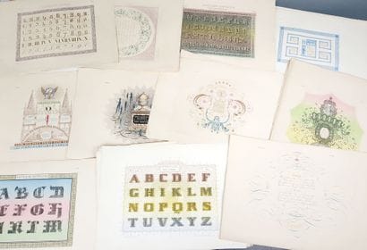 [Typographie] [Calligraphie] MIDOLLE (Jean)....