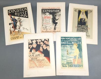 [Maîtres de l'affiche] 5 planches provenant...