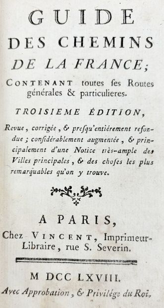 [DAUDET (Louis Pierre)]. Guide des chemins...